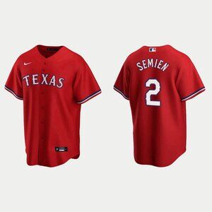 2 Marcus Semien Red Stitched Jersey
